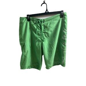 Salt Life SLX-QD Men's Green Or Orange Swim Shorts Size 36 Pocket 10" Inseam